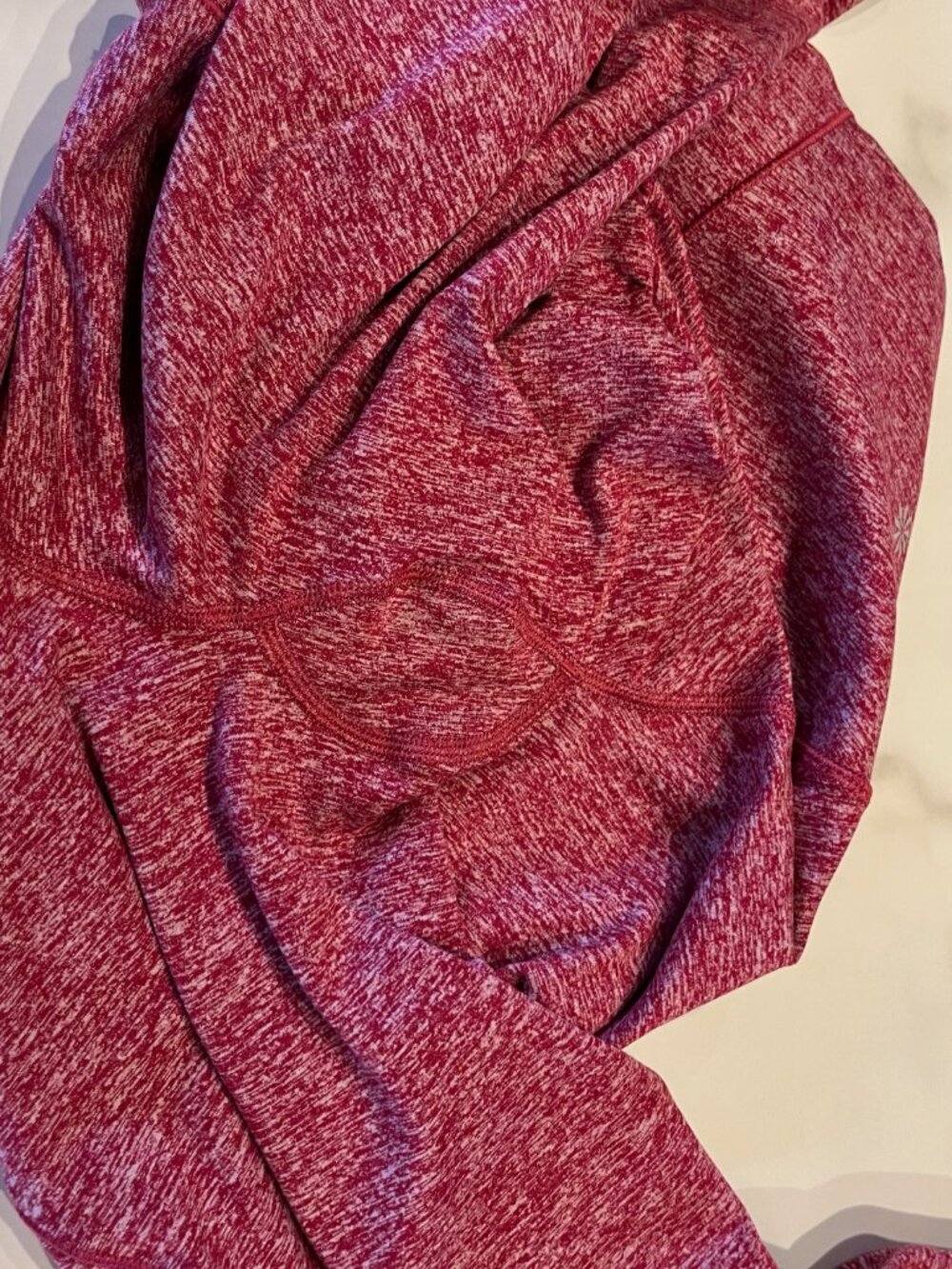 Athleta Salutation Stash Pocket II Leggings Heather Red High Rise - Size Small - Picture 11 of 12